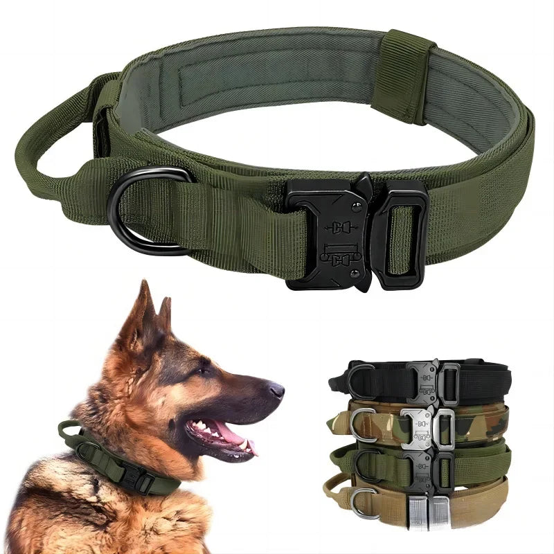 Tactical Dog Collar | Adjustable Nylon | Medium to XL Dogs