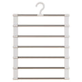 Foldable Multi-Layer Pants Hanger with Non-Slip Clips – Space-Saving Closet Organizer