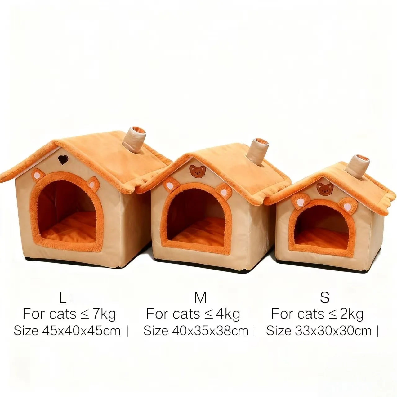 House-Style Pet Bed for Small Dogs & Cats | All-Season Washable