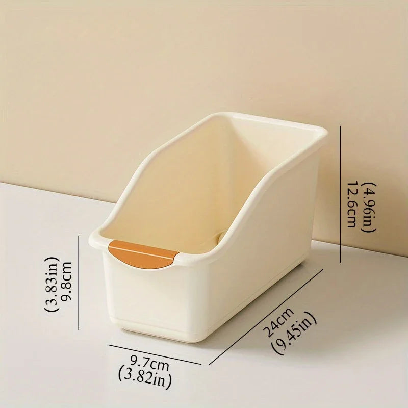Curved Plastic Storage Bins Set | Multipurpose Home Organization