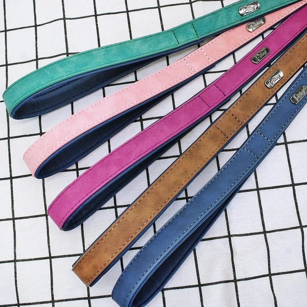 Padded Leather Dog Leash