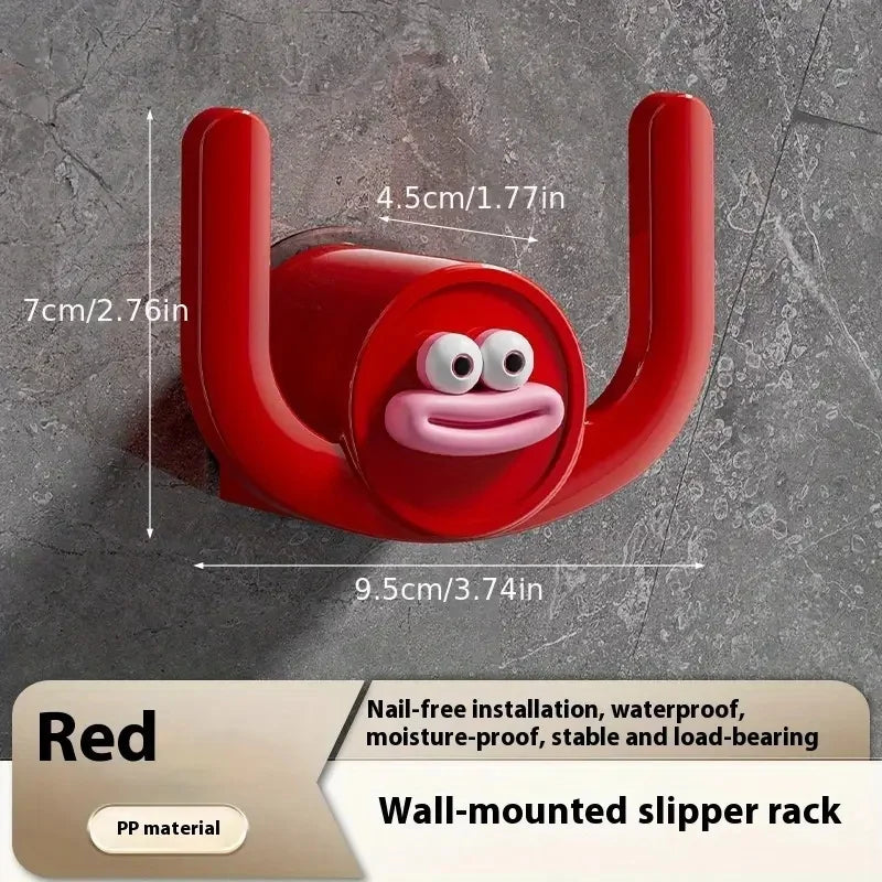 Cartoon Slipper Hook & Drainage Stand – Bathroom & Bedroom Organizer
