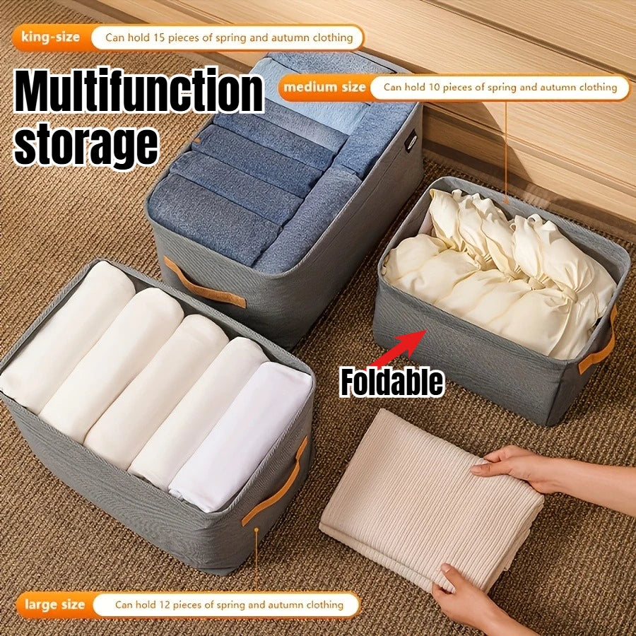 Wardrobe Organizer Box with Dividers – Drawer Storage for Underwear, Socks & Bras