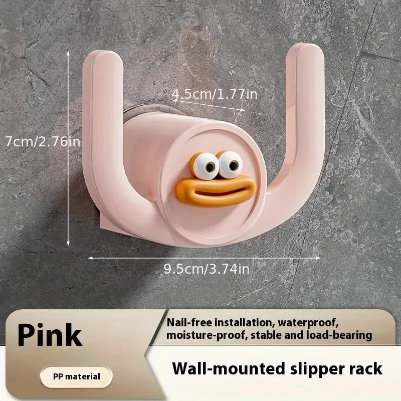 Cartoon Slipper Hook & Drainage Stand – Bathroom & Bedroom Organizer