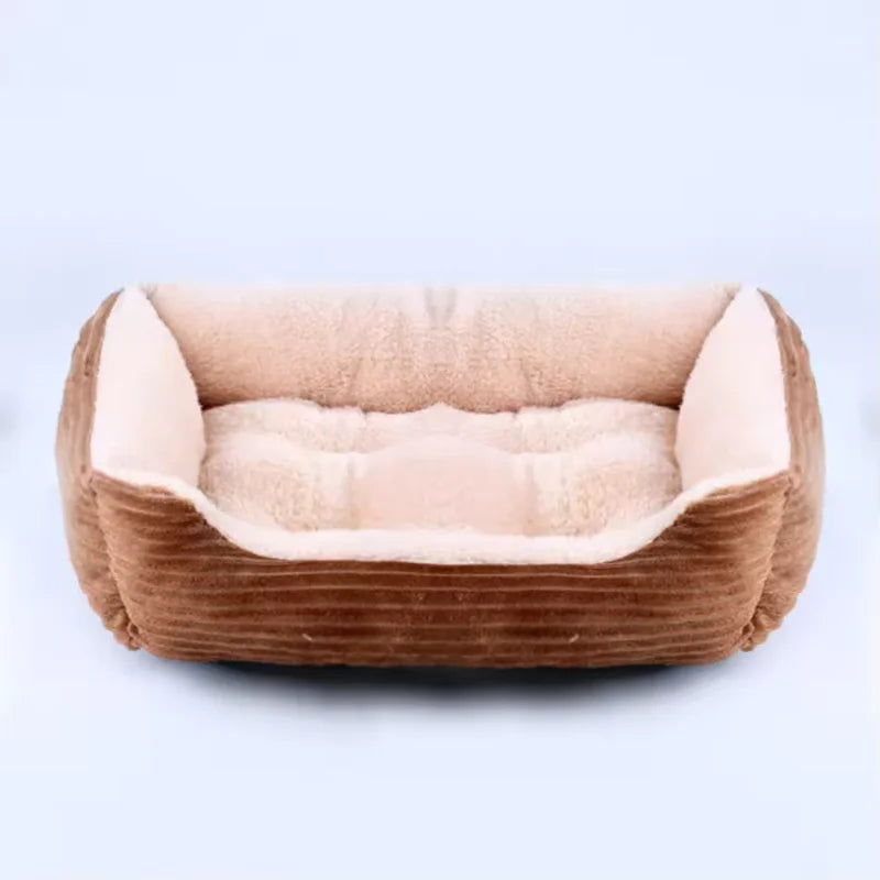 Square Plush Pet Sofa Bed | Dogs & Cats | XS–XXL