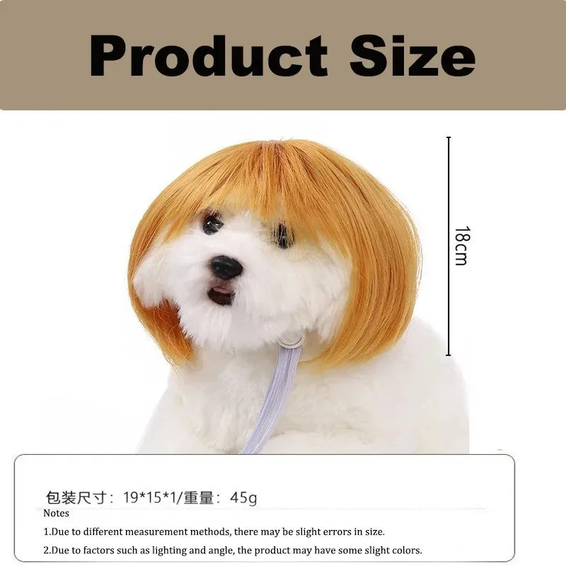 Pet Costume Wig for Cats & Dogs
