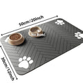 Absorbent Pet Feeding Mat with Non-Slip Rubber Backing