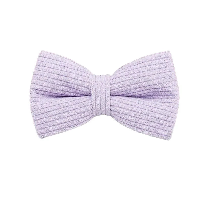 Light Purple Corduroy Dog Collar & Accessories Collection