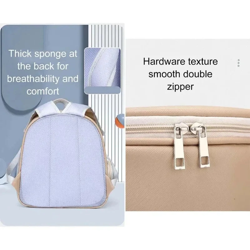 PU Pet Carrier Backpack | Transparent Window | Cats & Small Dogs