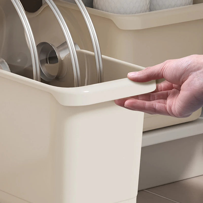 Rolling Storage Organizer Box with Wheels – Kitchen, Bathroom & Pantry