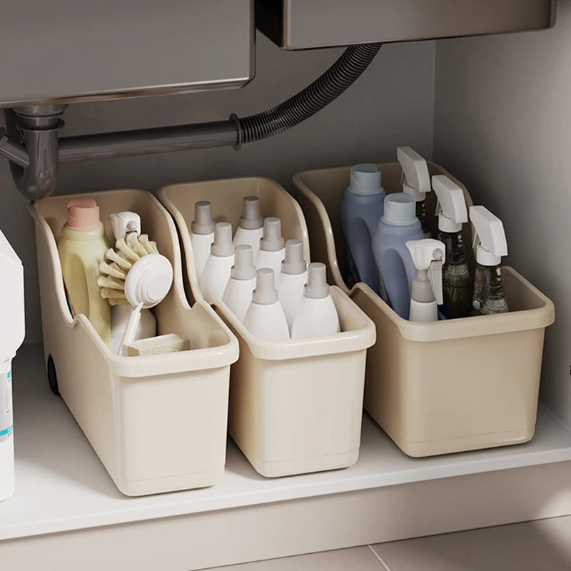 Rolling Storage Organizer Box with Wheels – Kitchen, Bathroom & Pantry
