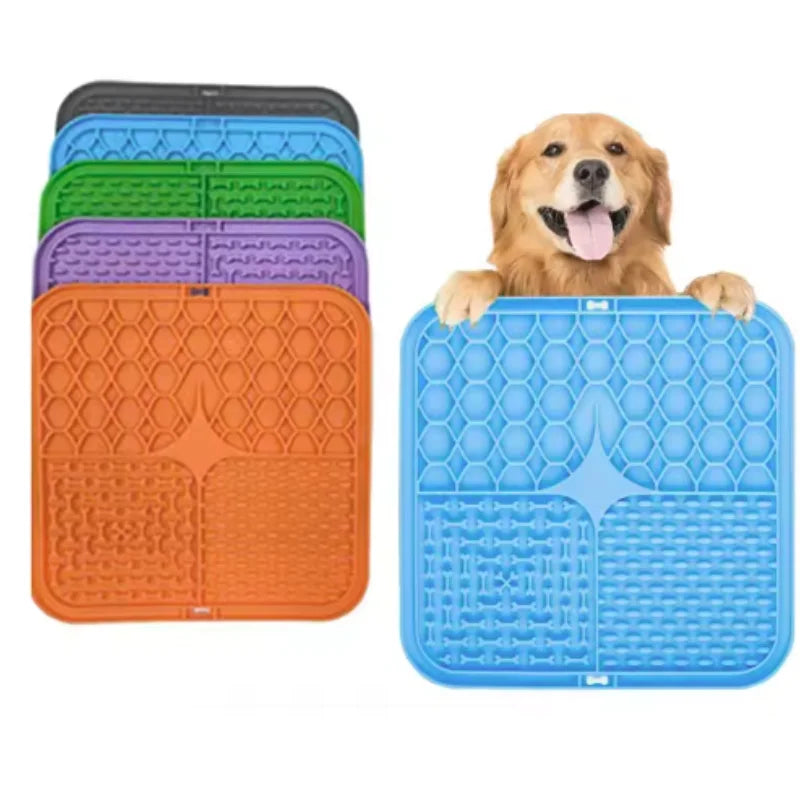 Dog Lick Mat – Silicone Slow Feeder for Feeding, Bath & Training