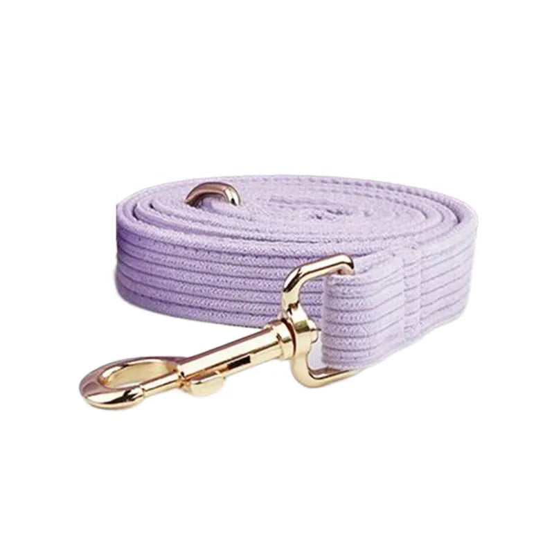 Light Purple Corduroy Dog Collar & Accessories Collection
