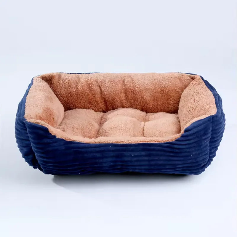 Square Plush Pet Sofa Bed | Dogs & Cats | XS–XXL