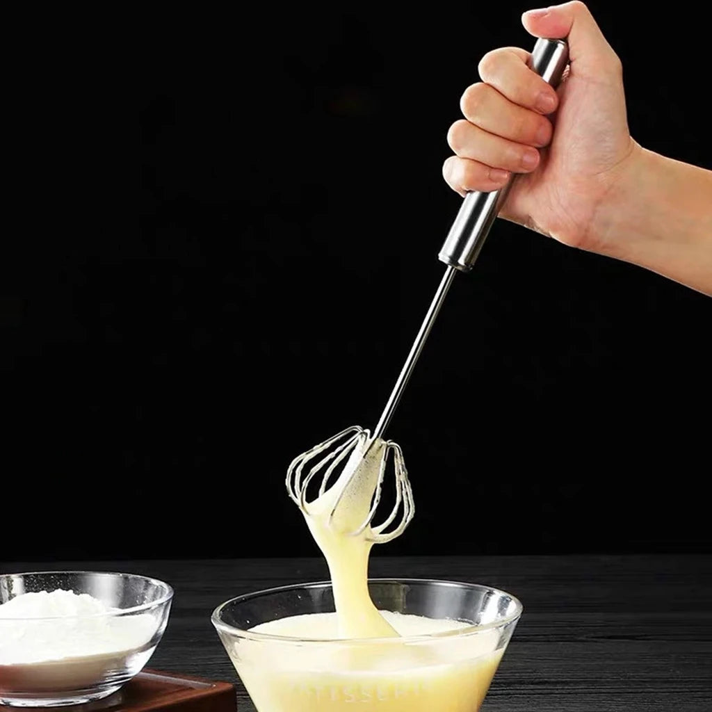 Stainless Steel Whisk Creamer Semi-Automatic Rotary Whisk