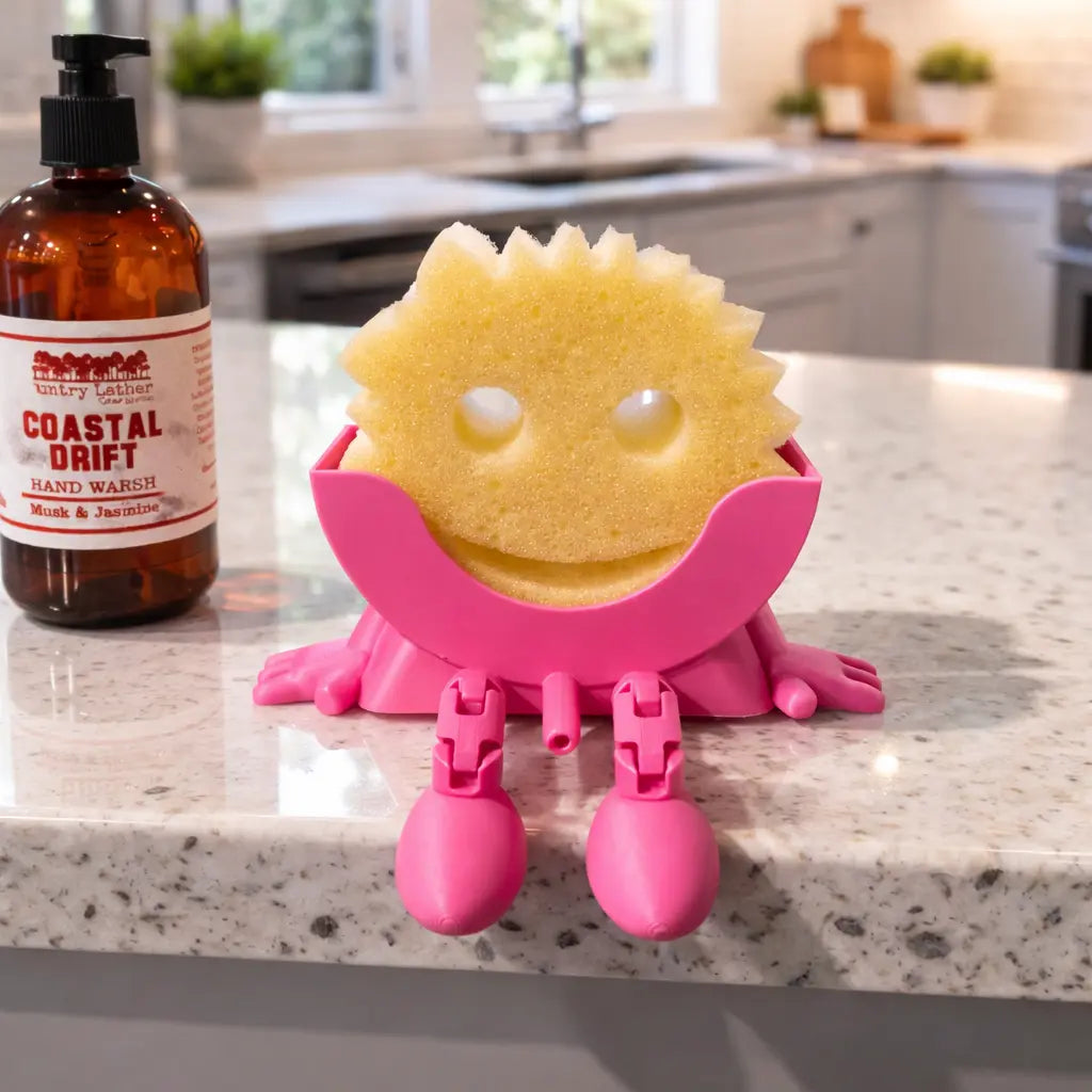 Scrub Daddy Sponge Holder with Hanging Feet | 3D Printed Sink Caddy
