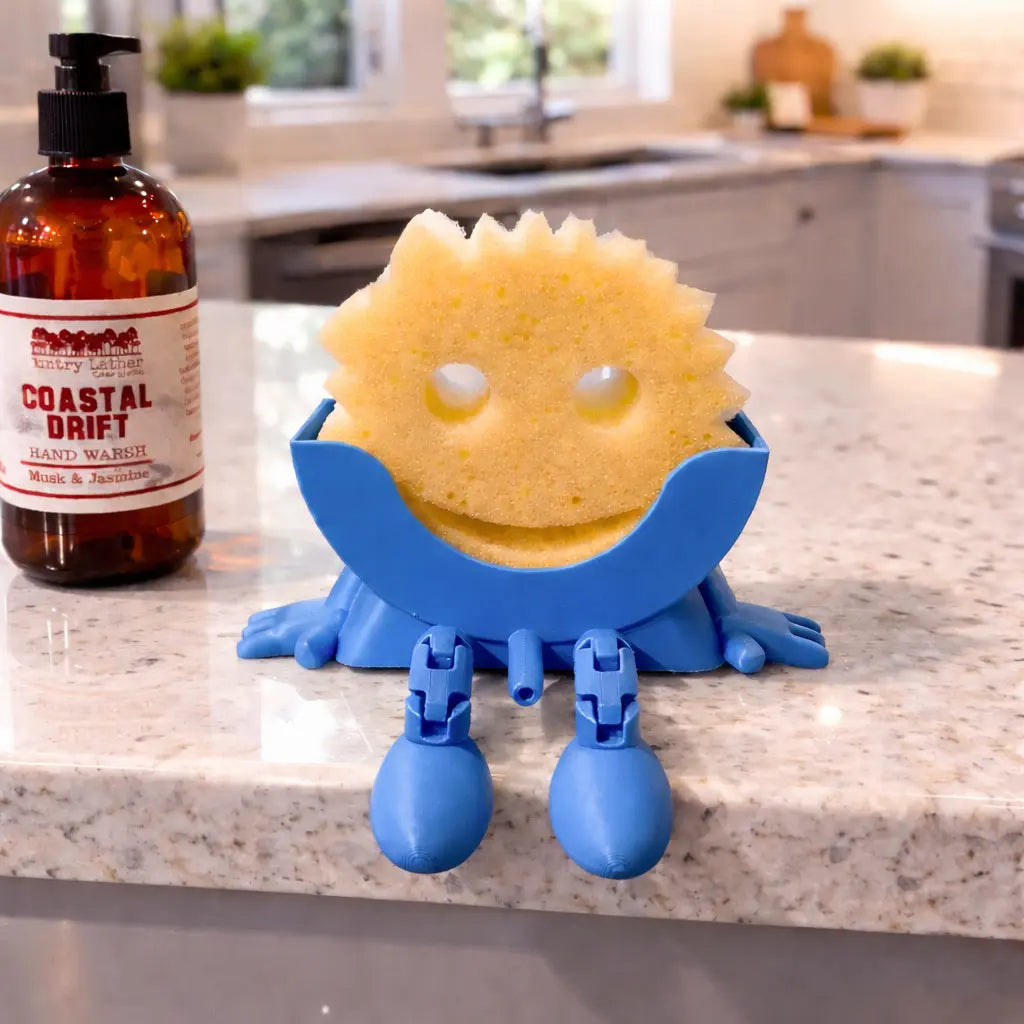 Scrub Daddy Sponge Holder with Hanging Feet | 3D Printed Sink Caddy