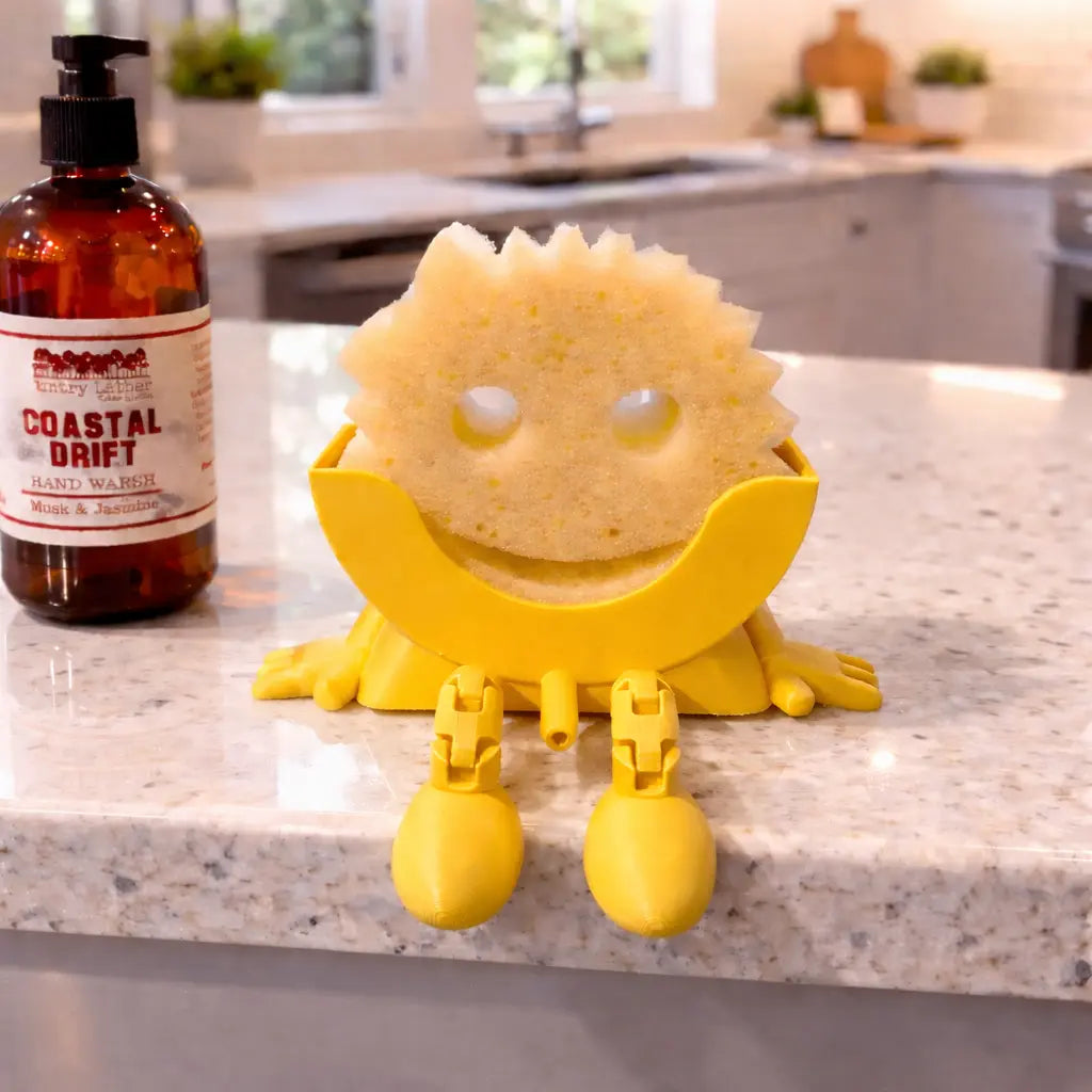 Scrub Daddy Sponge Holder with Hanging Feet | 3D Printed Sink Caddy