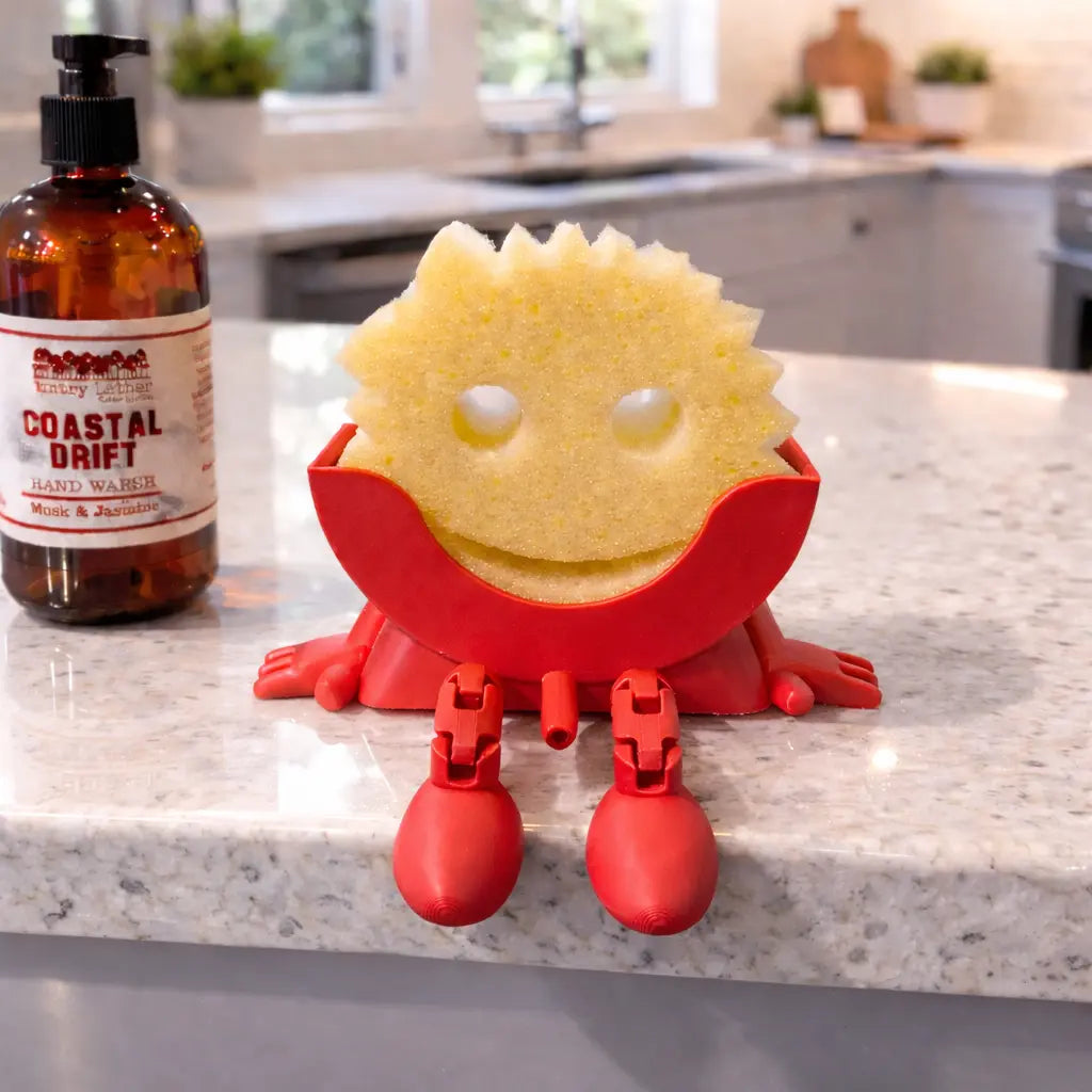 Scrub Daddy Sponge Holder with Hanging Feet | 3D Printed Sink Caddy