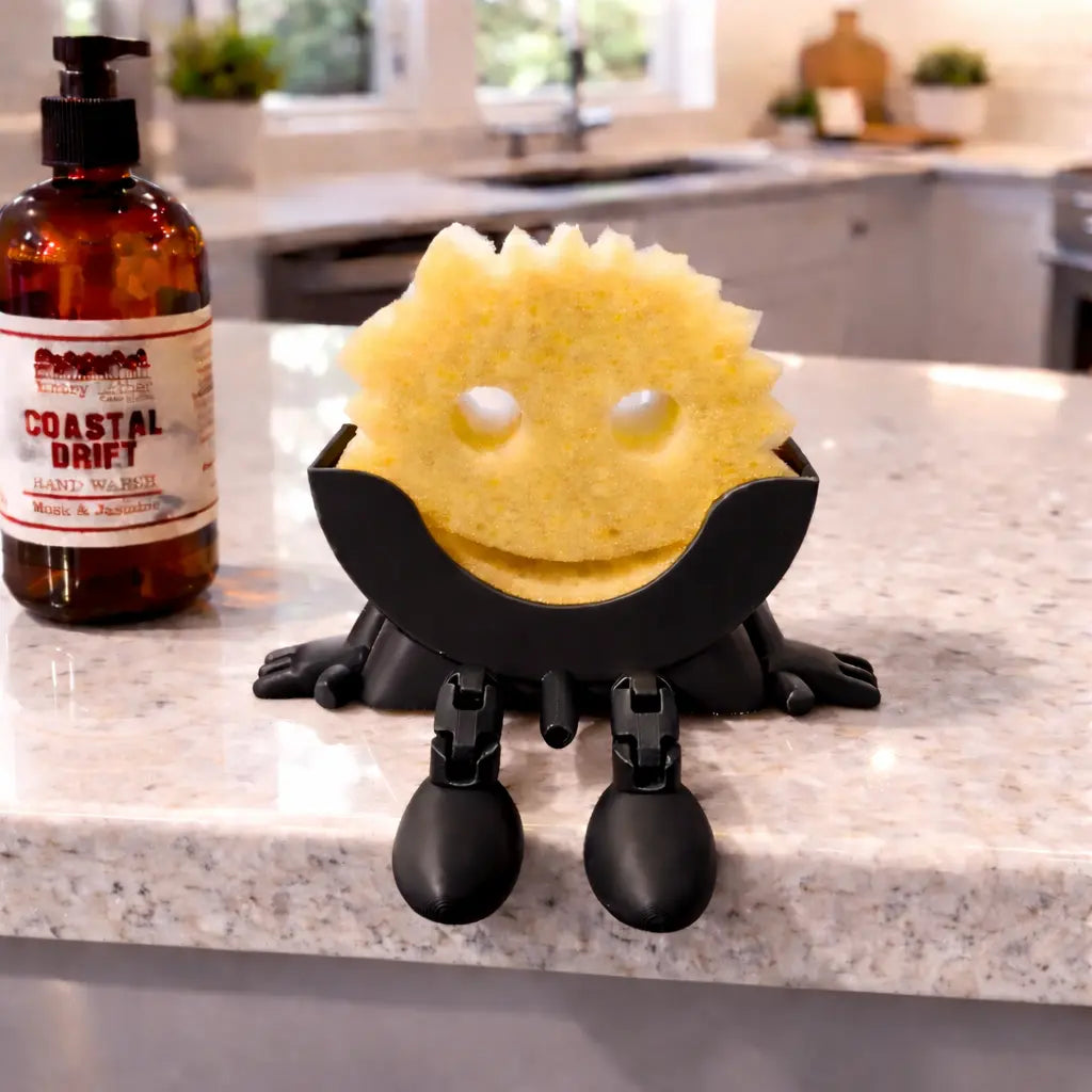 Scrub Daddy Sponge Holder with Hanging Feet | 3D Printed Sink Caddy