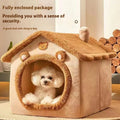 House-Style Pet Bed for Small Dogs & Cats | All-Season Washable