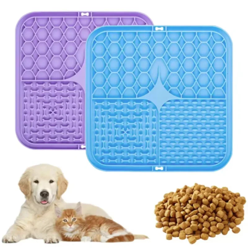Dog Lick Mat – Silicone Slow Feeder for Feeding, Bath & Training