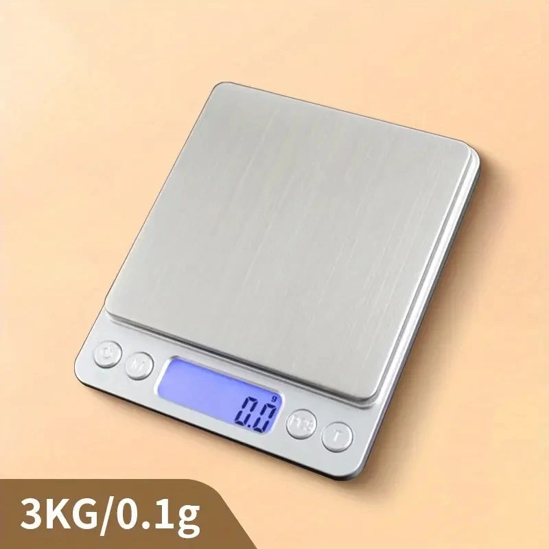 Stainless Steel Digital Kitchen Scale with LED Display