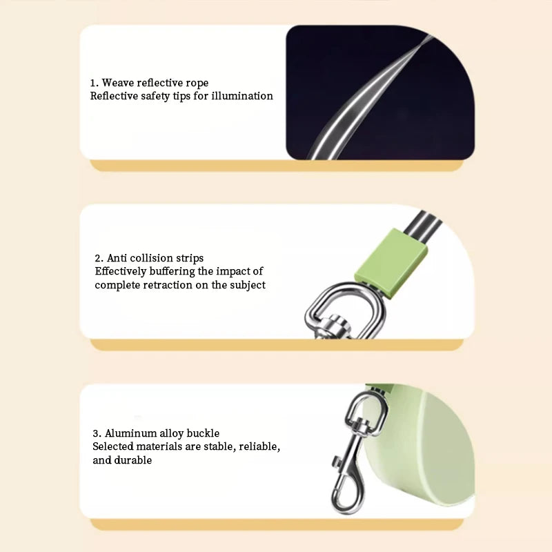Retractable Nylon Pet Leash