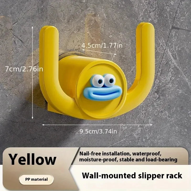 Cartoon Slipper Hook & Drainage Stand – Bathroom & Bedroom Organizer