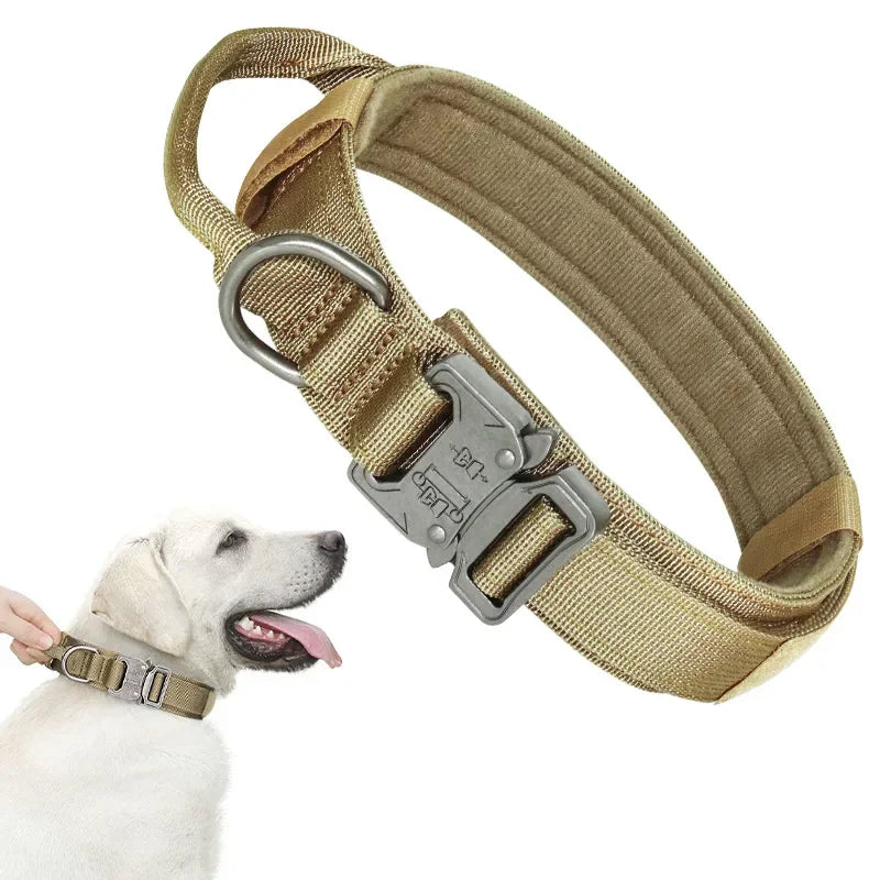 Tactical Dog Collar | Adjustable Nylon | Medium to XL Dogs