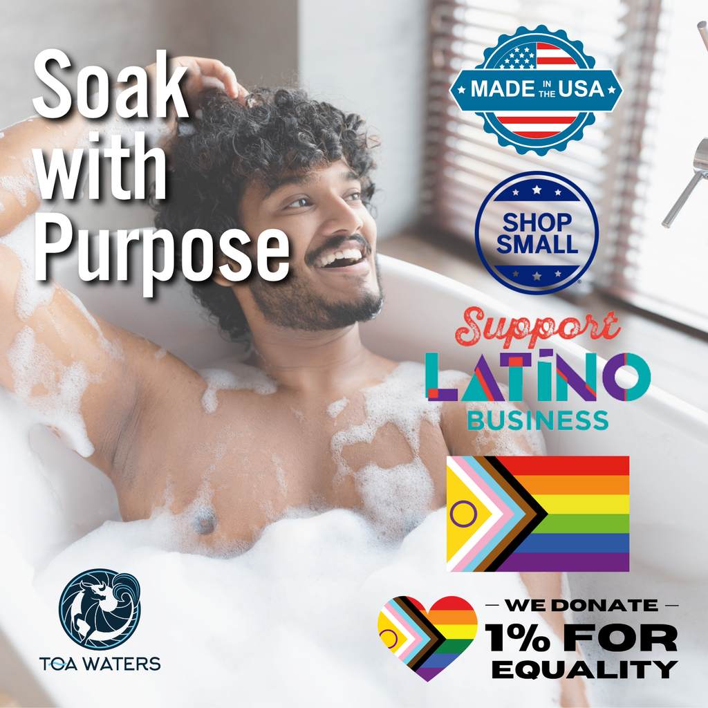 Liquid Bath Bomb Gift Set | 5 Handcrafted Organic Scents | TOA Waters