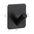 Aluminum Alloy Adhesive Wall Hooks – No-Drill Robe, Coat & Key Hanger