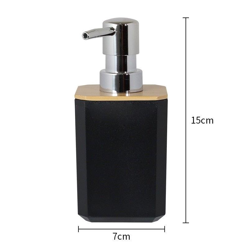Bamboo Bathroom Accessories Set – Soap Dispenser, Toothbrush Holder & More