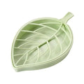 Leaf-Shaped Soap Dish with Draining Tray – Double Layer Holder