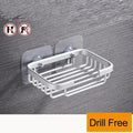 Wall-Mounted Stainless Steel Soap Dish Holder – No-Drill Adhesive