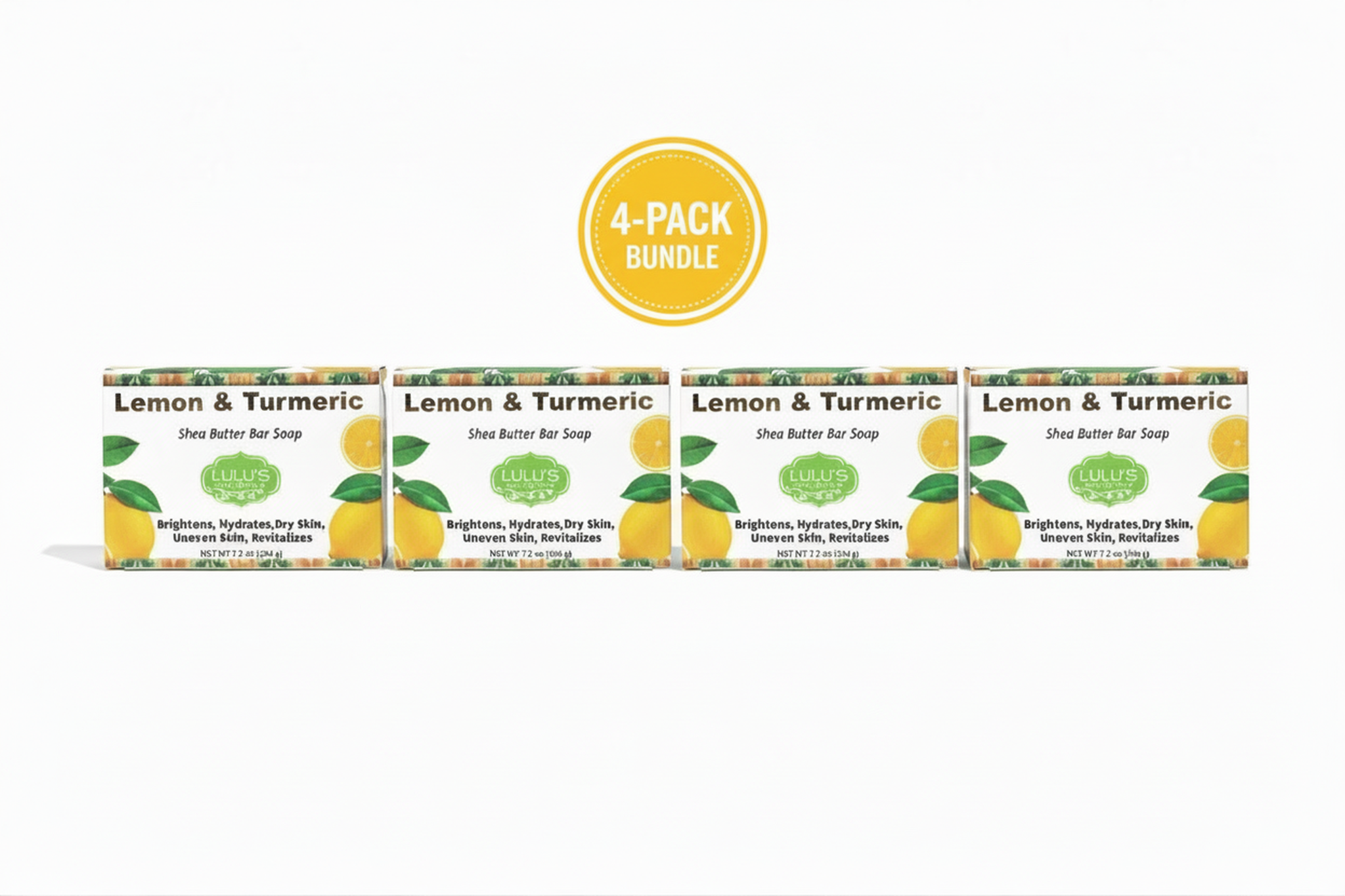 Lemon Turmeric Shea Butter Bar Soap | Brightening & Even Skin Tone — Made in USA
