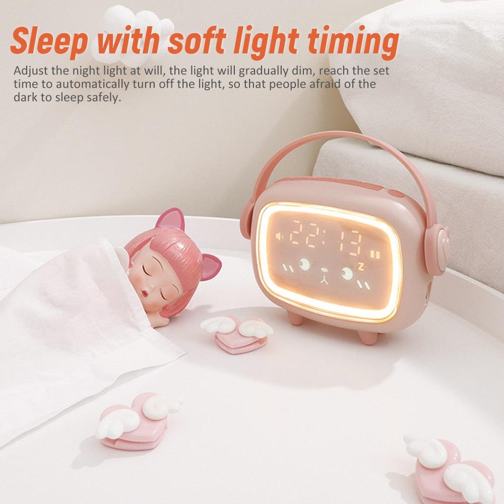 Kids Smart Night Light Alarm Clock – Sleep Trainer & Countdown Timer for Children