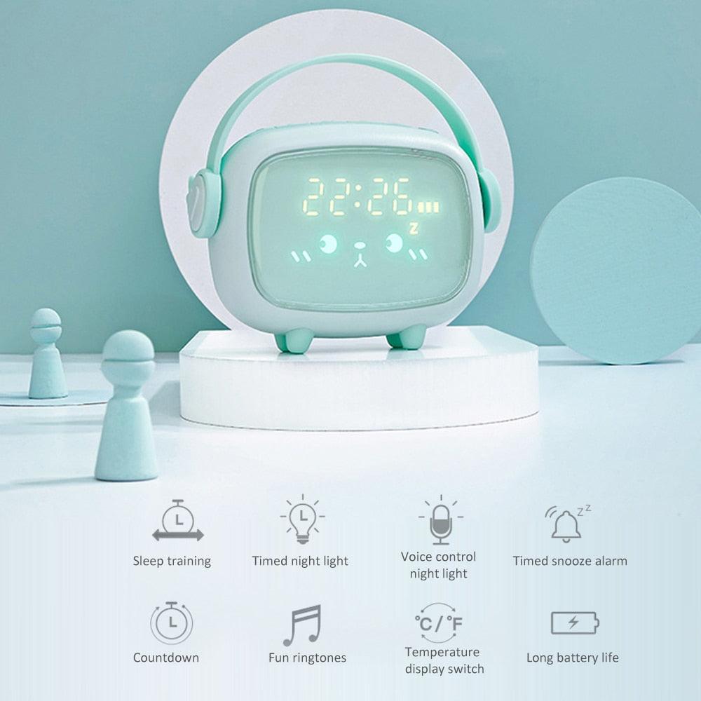 Kids Smart Night Light Alarm Clock – Sleep Trainer & Countdown Timer for Children