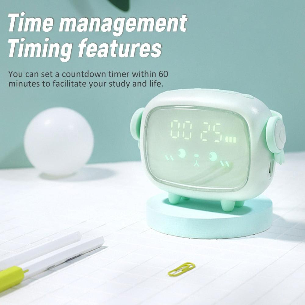 Kids Smart Night Light Alarm Clock – Sleep Trainer & Countdown Timer for Children