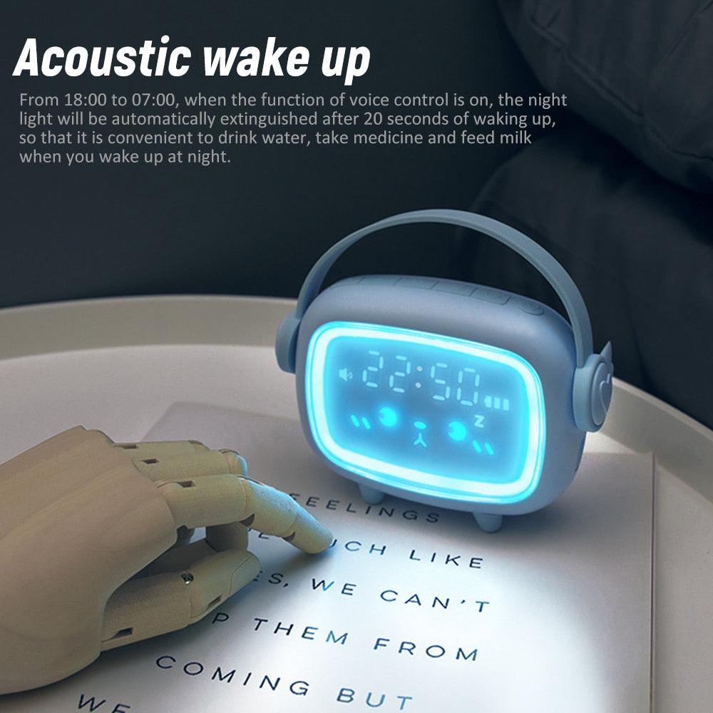 Kids Smart Night Light Alarm Clock – Sleep Trainer & Countdown Timer for Children