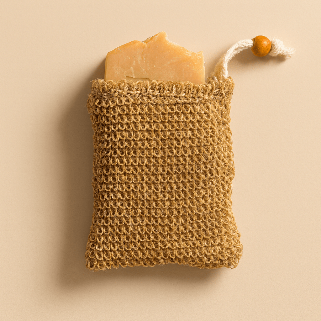 Natural Exfoliating Soap Bag | Zero Waste Loofah Alternative (Jute or Sisal)