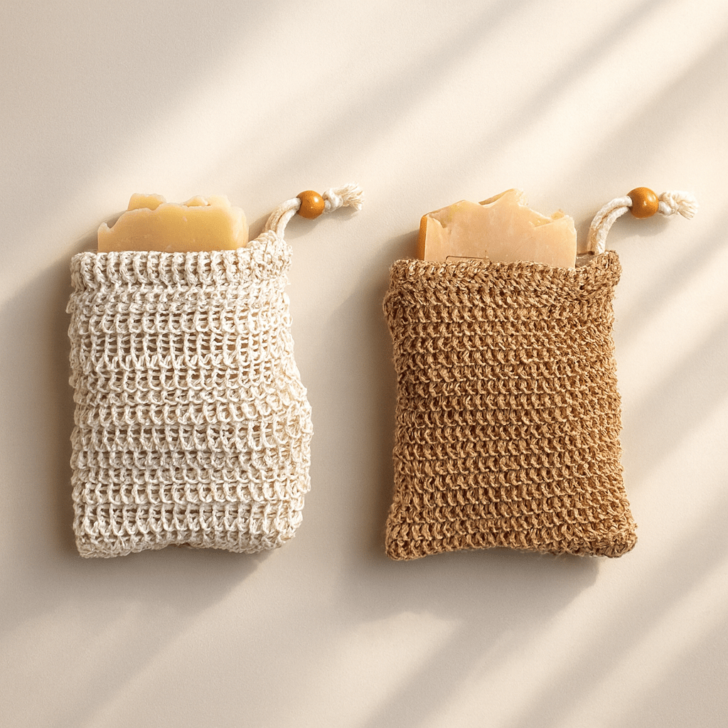 Natural Exfoliating Soap Bag | Zero Waste Loofah Alternative (Jute or Sisal)