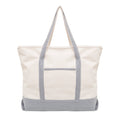 Extra Large Canvas Tote Bag with Zipper | 100% Organic Cotton — 5 Colors