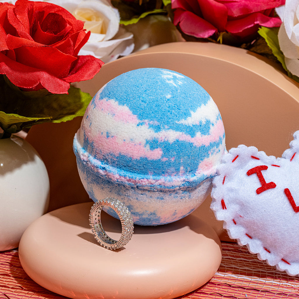 Floating On Cloud 9 | 10oz Mystery Jewelry Bath Bomb — Hidden Jewel Worth $20–$7,500