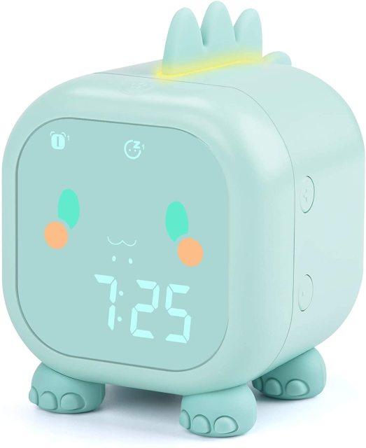 Dinosaur Kids Alarm Clock – Digital Night Light & Sleep Trainer for Children