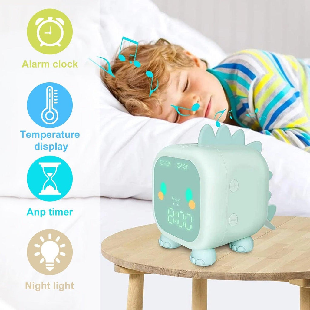 Dinosaur Kids Alarm Clock – Digital Night Light & Sleep Trainer for Children