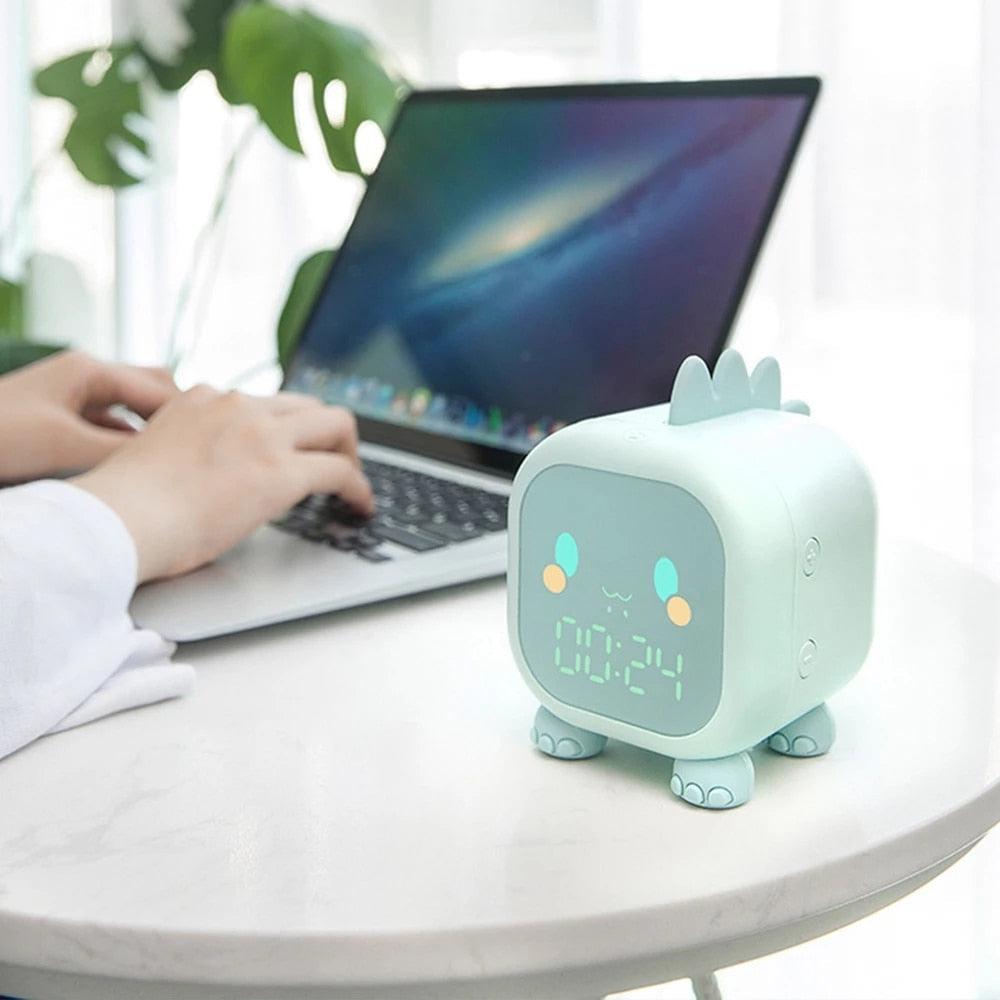 Dinosaur Kids Alarm Clock – Digital Night Light & Sleep Trainer for Children