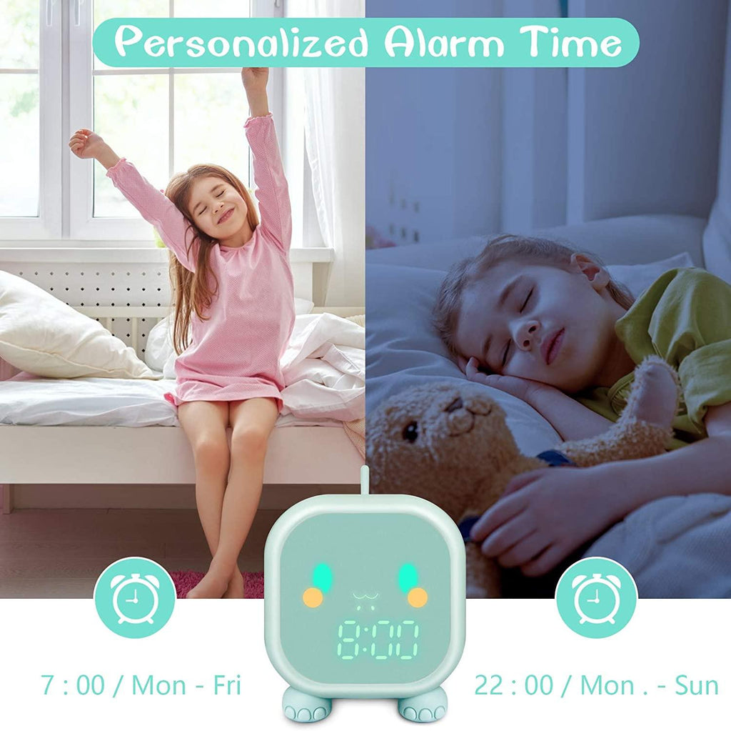 Dinosaur Kids Alarm Clock – Digital Night Light & Sleep Trainer for Children