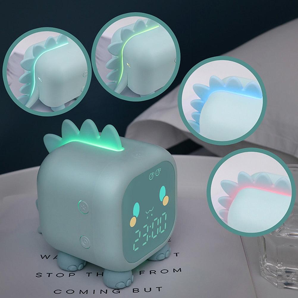 Dinosaur Kids Alarm Clock – Digital Night Light & Sleep Trainer for Children