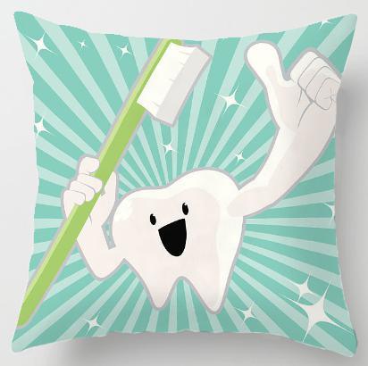 Tooth Fairy Pillow Cover for Kids – Velvet Cushion Cover with Hidden Tooth Pocket